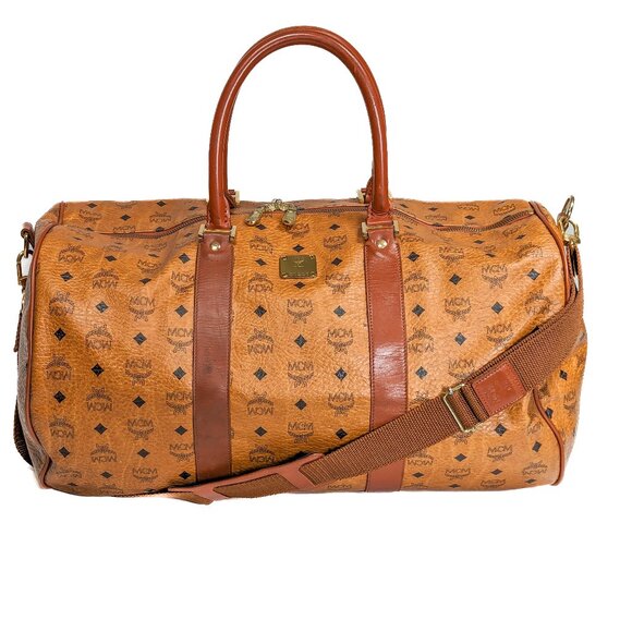 MCM Handbags - MCM Germany Visetos Cognac Large Duffle Bag - Vintage Made in Germany